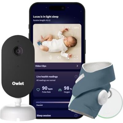 Owlet Dream Duo 3 Smart Baby Monitor System, Dream Sock + 2K HD Camera Owlet Dream Duo 3 Smart Baby Monitor System, Dream Sock + 2K HD Camera
