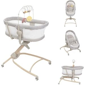 Chicco Baby Hug 4-in-1 Newborn Crib to Toddler Chair, Adjustable Height and Recliner, Activity Toy Bar, Washable Fabrics, Scandinavian, 07087157610000 Chicco Baby Hug 4-in-1 Newborn Crib to Toddler Chair, Adjustable Height and Recliner, Activity Toy Bar, Washable Fabrics, Scandinavian, 07087157610000