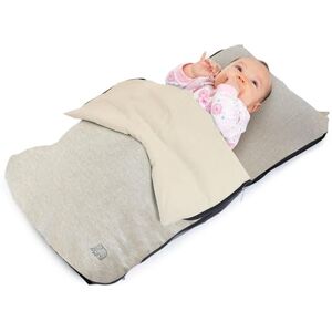 Deryan Air Traveller - Baby Travel Cot with Mattress - Baby Cot for Aeroplane and Travel - Baby Travel Cot (Plane) - 2 in 1 - Chair and Bed - with Carry Bag and Mattress - 75 x 45 x 6 cm