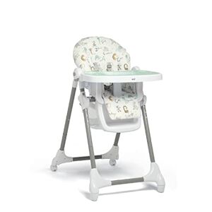 Mamas & Papas Snax Adjustable Highchair, Reclines, Foldable with Removable Tray, Animal Alphabet