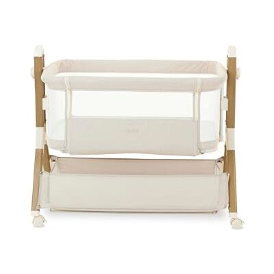 Obaby Cloud Bedside Crib – Oatmeal – Compact Baby Crib with Breathable Mesh Sides, Sturdy & Safe Obaby Cloud Bedside Crib – Oatmeal – Compact Baby Crib with Breathable Mesh Sides, Sturdy & Safe