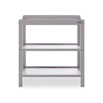 Obaby Open Changing Unit, Warm Grey Nursery Changing Station with Open Storage Shelves for Nappies, Wipes and Baby Essentials Obaby Open Changing Unit, Warm Grey Nursery Changing Station with Open Storage Shelves for Nappies, Wipes and Baby Essentials