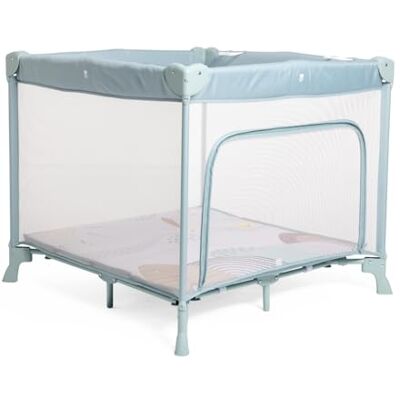 Chicco Open Box Square for Babies and Toddlers from Birth to 15 kg, Foldable and Compact, with Play Mat, Mesh Windows, 4 Handles and Travel Bag, Green Chicco Open Box Square for Babies and Toddlers from Birth to 15 kg, Foldable and Compact, with Play Mat, Mesh Windows, 4 Handles and Travel Bag, Green