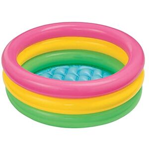 Intex 57107NP John Adams Leisure 24-inch Sunset Glow Baby Pool, Pink-Yellow-Green, 1 Size Intex 57107NP John Adams Leisure 24-inch Sunset Glow Baby Pool, Pink-Yellow-Green, 1 Size