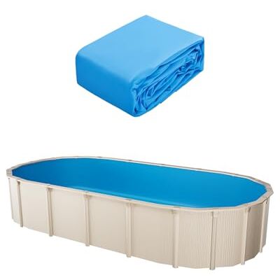 VEVOR Oval Pool Liner, 16.4 x 9.8 ft Pool Liner, Uinbead Style, Durable Vinyl Pool Liner, Standard Gauge, 47in Wall Height, Pool Liner Replacement for Steel Sided Above-Ground Swimming Pools VEVOR Oval Pool Liner, 16.4 x 9.8 ft Pool Liner, Uinbead Style, Durable Vinyl Pool Liner, Standard Gauge, 47in Wall Height, Pool Liner Replacement for Steel Sided Above-Ground Swimming Pools