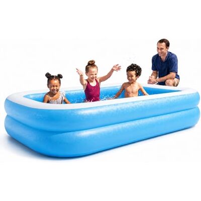 Bestway Deluxe Family Inflatable Paddling Pool, 778L Garden Pool Extra-large 778L family pool, durable vinyl construction, quick setup, easy drain valve, perfect for summer fun Bestway Deluxe Family Inflatable Paddling Pool, 778L Garden Pool Extra-large 778L family pool, durable vinyl construction, quick setup, easy drain valve, perfect for summer fun