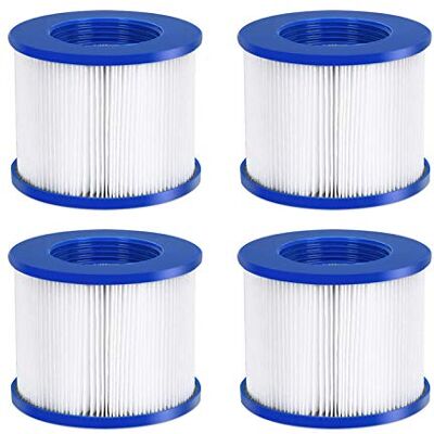 #WEJOY AquaSpa Easy Set Pool Spa Hot Tub Filter Replacement Cartridges for Type PM_SPA-P154_GREY/Black/White/Wine, Fold White Filter Paper for Many Massage Pool Models(4 PC) #WEJOY AquaSpa Easy Set Pool Spa Hot Tub Filter Replacement Cartridges for Type PM_SPA-P154_GREY/Black/White/Wine, Fold White Filter Paper for Many Massage Pool Models(4 PC)
