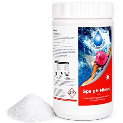 SHATCHI 1.5 kg pH Minus Reducer Granules for Hot Tubs, Above Ground and Paddling Pools, pH Level Decreaser for Spa and Pool Water Balance, Reduces Alkalinity, Improves Water Quality and Chlorine Efficiency SHATCHI 1.5 kg pH Minus Reducer Granules for Hot Tubs, Above Ground and Paddling Pools, pH Level Decreaser for Spa and Pool Water Balance, Reduces Alkalinity, Improves Water Quality and Chlorine Efficiency