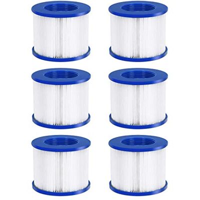 #WEJOY AquaSpa Easy Set Pool Spa Hot Tub Filter Replacement Cartridges for Type PM_SPA-P154_Grey/Black/White/Wine, Fold White Filter Paper for Many Massage Pool Models(6 PCS) #WEJOY AquaSpa Easy Set Pool Spa Hot Tub Filter Replacement Cartridges for Type PM_SPA-P154_Grey/Black/White/Wine, Fold White Filter Paper for Many Massage Pool Models(6 PCS)