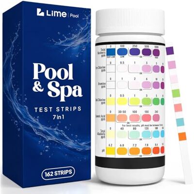 LIME POOL Pool Test Strips LIME POOL Pool Test Strips