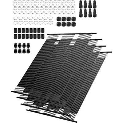 VEVOR Solar Pool Heater, 4 x 10 ft HDPE Solar Pool Panel(4 Pcs) Durable & Weather-Proof, with Complete Accessories, Universal Solar Pool Panel–Raises Water Temperature, Aboveground & Inground Pool VEVOR Solar Pool Heater, 4 x 10 ft HDPE Solar Pool Panel(4 Pcs) Durable & Weather-Proof, with Complete Accessories, Universal Solar Pool Panel–Raises Water Temperature, Aboveground & Inground Pool