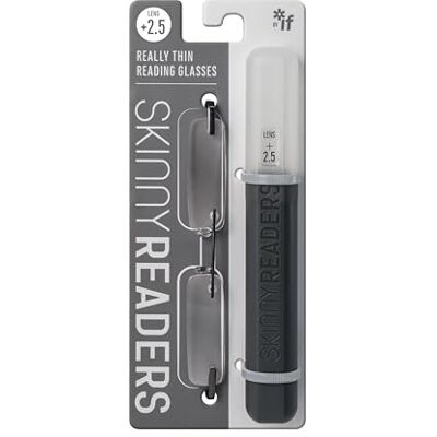 IF Skinny Readers +2.5, Ultra Slim Reading Glasses, Metallic IF Skinny Readers +2.5, Ultra Slim Reading Glasses, Metallic