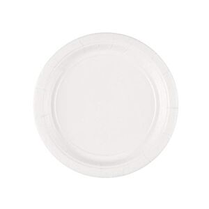 amscan White Dessert Paper Plate 17.7cm-8 Pcs