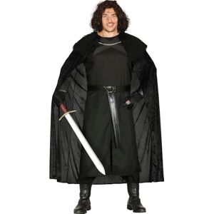 FIESTAS GUIRCA Medieval Guard Fancy Dress Adult (42-44/L) Cape, Belt and Tunic Knight and Warrior Costumes for Halloween, Carnival and Fancy Dress Parties Ideal for Men Black FIESTAS GUIRCA Medieval Guard Fancy Dress Adult (42-44/L) Cape, Belt and Tunic Knight and Warrior Costumes for Halloween, Carnival and Fancy Dress Parties Ideal for Men Black
