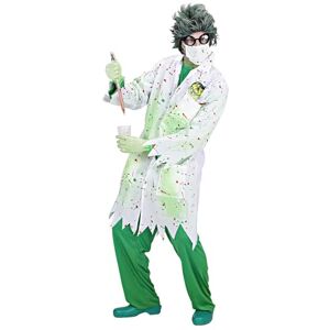 W WIDMANN MILANO Party Fashion Widmann 98932 Adult Costume Dr. Toxic ? Jacket with Mask and Latex Gloves W WIDMANN MILANO Party Fashion Widmann 98932 Adult Costume Dr. Toxic ? Jacket with Mask and Latex Gloves