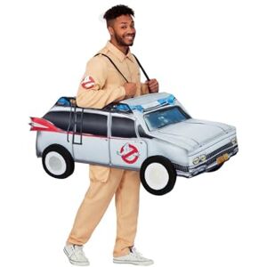 Smiffys Ghostbusters Ride-In Car Costume for Adults, All-in-One with Straps, 3D Ride-In with Hyper-Real Print, Officially Licensed, Ideal for Halloween, Family Fancy Dress, and 80s Theme Events Smiffys Ghostbusters Ride-In Car Costume for Adults, All-in-One with Straps, 3D Ride-In with Hyper-Real Print, Officially Licensed, Ideal for Halloween, Family Fancy Dress, and 80s Theme Events