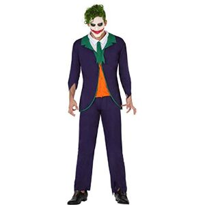 Atosa Batman 57678 Costume Clown Man M-L Purple-Halloween, Men