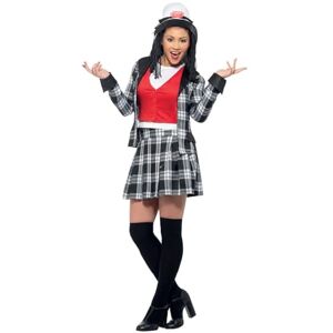 Smiffys Clueless Dionne Costume in Black for Adults, Jacket, Top, Skirt, Knee-High Socks, and Hat, Officially Licensed, Iconic Hat and Blazer, Perfect for Couples or Student Fancy Dress Smiffys Clueless Dionne Costume in Black for Adults, Jacket, Top, Skirt, Knee-High Socks, and Hat, Officially Licensed, Iconic Hat and Blazer, Perfect for Couples or Student Fancy Dress