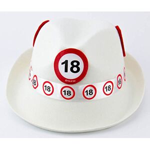 Folat Traffic Sign 18th White Trilby Hat Folat Traffic Sign 18th White Trilby Hat