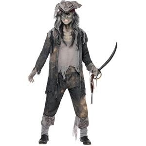 Smiffys Deluxe Ghost Ship Ghoul Costume, Grey with Coat, Trousers and Hat, Halloween Adult Fancy Dress, Halloween Dress Up Costumes Smiffys Deluxe Ghost Ship Ghoul Costume, Grey with Coat, Trousers and Hat, Halloween Adult Fancy Dress, Halloween Dress Up Costumes