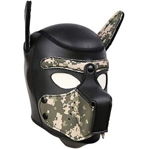 LEWECEEO JEWE Neoprene Puppy Hood Camo Full Face Mask Cosplay Costume Dog Head Masks LEWECEEO JEWE Neoprene Puppy Hood Camo Full Face Mask Cosplay Costume Dog Head Masks