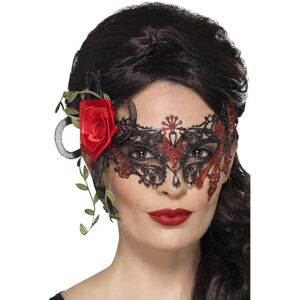 Smiffys Adult Day of the Dead Filigree Eyemask Smiffys Adult Day of the Dead Filigree Eyemask
