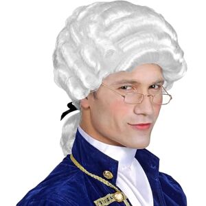 W WIDMANN MILANO Party Fashion Widmann Mens Colonial Court Wig White Fancy Dress Historical Baroque Judge W WIDMANN MILANO Party Fashion Widmann Mens Colonial Court Wig White Fancy Dress Historical Baroque Judge