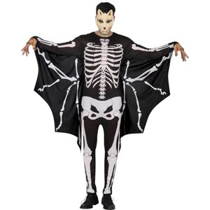 FIESTAS GUIRCA Bat Skeleton Fancy Dress Costume Adult (38-40) Jumpsuit and Wings Animal and Skeleton Costumes for Halloween, Carnival and Fancy Dress Parties Ideal for Men Black and White FIESTAS GUIRCA Bat Skeleton Fancy Dress Costume Adult (38-40) Jumpsuit and Wings Animal and Skeleton Costumes for Halloween, Carnival and Fancy Dress Parties Ideal for Men Black and White