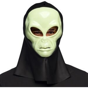 Boland 72374 Alien Face Mask with Hood, Head Mask, Fancy Dress Mask, Mask for Halloween and Carnival Boland 72374 Alien Face Mask with Hood, Head Mask, Fancy Dress Mask, Mask for Halloween and Carnival