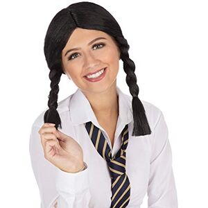 Bristol Novelty BW040 Schoolgirl Wig Black, One Size Halloween Bristol Novelty BW040 Schoolgirl Wig Black, One Size Halloween