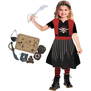 amscan Childs Pirate Girl Fancy Dress Costume Set Caribbean Book Week Day Captain Kids (8-10 Years) amscan Childs Pirate Girl Fancy Dress Costume Set Caribbean Book Week Day Captain Kids (8-10 Years)