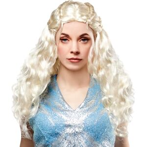 Rubies House of Dragon Official Rhaenyra Targaryen Wig, Womens Fancy Dress, optimal for any Occasion Halloween and World Book Day, One Size Rubies House of Dragon Official Rhaenyra Targaryen Wig, Womens Fancy Dress, optimal for any Occasion Halloween and World Book Day, One Size