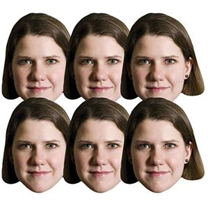 STAR CUTOUTS Jo Swinson Politician 6 Pack Includes Tabs and Elastic Perfect FunCardboard Face Mask. Talking Point, Fun for Events and Parties, CARDBOARD, Multicolour, ONE Size STAR CUTOUTS Jo Swinson Politician 6 Pack Includes Tabs and Elastic Perfect FunCardboard Face Mask. Talking Point, Fun for Events and Parties, CARDBOARD, Multicolour, ONE Size