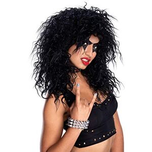 Bristol Novelty BW563 Rock Star Wig For Women Black Accessory, One Size Bristol Novelty BW563 Rock Star Wig For Women Black Accessory, One Size