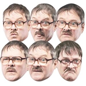 STAR CUTOUTS SMP460 Jim Friday Night Dinner Six Pack Cardboard Face Masks Funny Emotion Variety Pack STAR CUTOUTS SMP460 Jim Friday Night Dinner Six Pack Cardboard Face Masks Funny Emotion Variety Pack