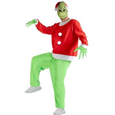 Ciao Grinch Unisex Adult Fancy Dress Costume (Size L) Ciao Grinch Unisex Adult Fancy Dress Costume (Size L)