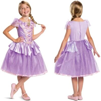 Disney Rapunzel Fancy Dress for Kids, Girls Tangled Dress Up Officially Licensed by Disguise, Character Brooch, Sparkly Skirt, Costume for Girls Age 3-4, 5-6 & 7-8 Years Disney Rapunzel Fancy Dress for Kids, Girls Tangled Dress Up Officially Licensed by Disguise, Character Brooch, Sparkly Skirt, Costume for Girls Age 3-4, 5-6 & 7-8 Years