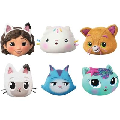 STAR CUTOUTS SMP466 Gabby’s Dollhouse The Movie 6 Pack Cardboard Face Masks – Kids Birthday Party Costume Dress Up Set STAR CUTOUTS SMP466 Gabby’s Dollhouse The Movie 6 Pack Cardboard Face Masks – Kids Birthday Party Costume Dress Up Set