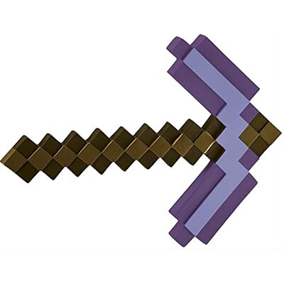 Minecraft Netherite Pickaxe Costume Accessories Officially Licensed by Disguise, Inspired by Iconic Game, Lightweight & Detailed Design, Pixel Detailing Minecraft Netherite Pickaxe Costume Accessories Officially Licensed by Disguise, Inspired by Iconic Game, Lightweight & Detailed Design, Pixel Detailing