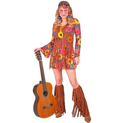 Hippie Floral Fringe Dress - Dress Hippie Floral Fringe Dress - Dress