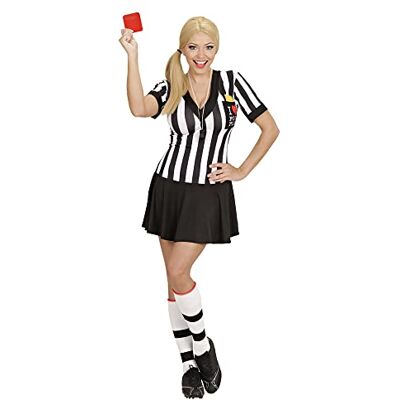 W WIDMANN MILANO Party Fashion Referee Adult Fancy Dress Costume Large Size 14-16 With dress, whistle, yellow & red card for carnival, football themed party and sports events W WIDMANN MILANO Party Fashion Referee Adult Fancy Dress Costume Large Size 14-16 With dress, whistle, yellow & red card for carnival, football themed party and sports events