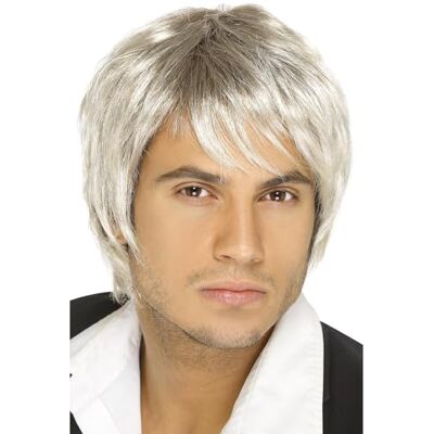 Smiffys Boy Band Wig, Blonde & Brown Short Style, Icons & Idols Fancy Dress, Adult Dress Up Wigs Smiffys Boy Band Wig, Blonde & Brown Short Style, Icons & Idols Fancy Dress, Adult Dress Up Wigs
