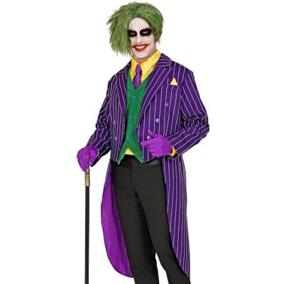 W WIDMANN MILANO Party Fashion Evil Clown Frac for Men, Horror, Circus, Psycho, Joker, Jester, Show, Halloween, Carnival, Theme Parties W WIDMANN MILANO Party Fashion Evil Clown Frac for Men, Horror, Circus, Psycho, Joker, Jester, Show, Halloween, Carnival, Theme Parties