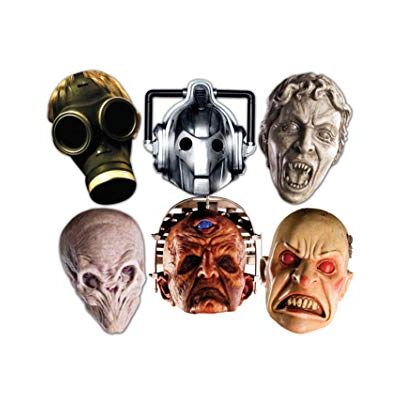 STAR CUTOUTS SMP70 Doctor Who Monsters 6 Pack Cardboard Face Masks – Halloween Sci-Fi Costume Party Set STAR CUTOUTS SMP70 Doctor Who Monsters 6 Pack Cardboard Face Masks – Halloween Sci-Fi Costume Party Set