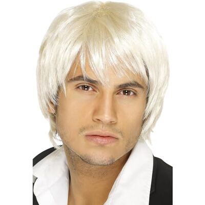 Smiffys Boy Band Wig, Blonde Short Style, Icons & Idols Fancy Dress, Adult Dress Up Wigs Smiffys Boy Band Wig, Blonde Short Style, Icons & Idols Fancy Dress, Adult Dress Up Wigs