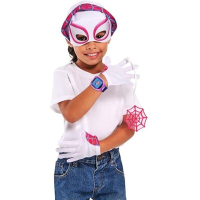 Rubies Spider-Man Ghost Spider kids accessory set with mask gloves web slinger Rubies Spider-Man Ghost Spider kids accessory set with mask gloves web slinger