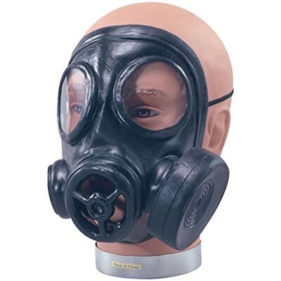 Bristol Novelty Black Rubber Gas Mask 1 Pc, Latex Headpiece, Perfect for Halloween Costume, Themed Parties & More Halloween Bristol Novelty Black Rubber Gas Mask 1 Pc, Latex Headpiece, Perfect for Halloween Costume, Themed Parties & More Halloween
