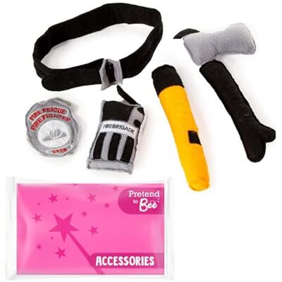 PRETEND TO BEE Fireman/Firefighter Uniform Accessories & Helmet Available, Emergency Services Fire and Rescue Officer Dress Up Costume for Kids, Available in for Ages 2-7 PRETEND TO BEE Fireman/Firefighter Uniform Accessories & Helmet Available, Emergency Services Fire and Rescue Officer Dress Up Costume for Kids, Available in for Ages 2-7