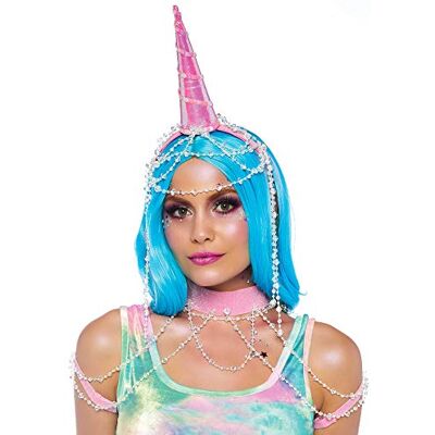 Leg Avenue Women's Showgirl Unicorn Kit Costume Accessories, Pink, One Size(UK 6-12) Leg Avenue Women's Showgirl Unicorn Kit Costume Accessories, Pink, One Size(UK 6-12)