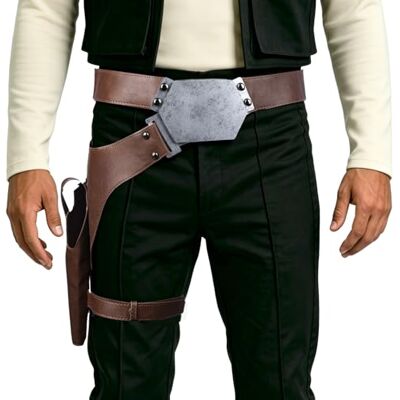 WELLMILLER Han Cosplay Belt Holster Pu Leather Costume Accessories Props WELLMILLER Han Cosplay Belt Holster Pu Leather Costume Accessories Props